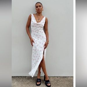 Princess Polly Asbyn Maxi Dress in Floral White